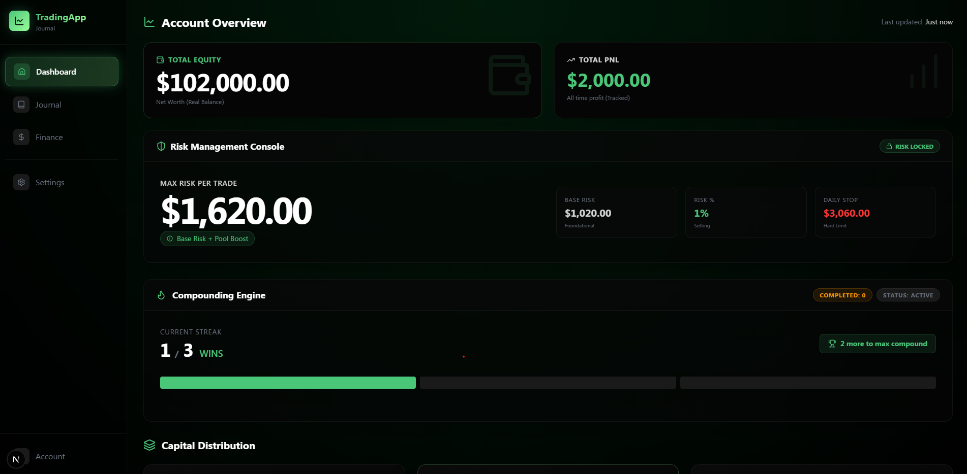 Smart Trading Journal Preview 1